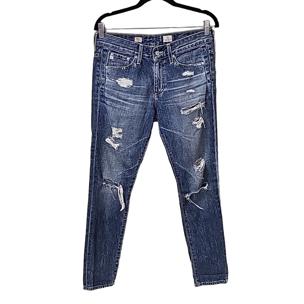 AG Adriano Goldschmied Denim Beau Slouchy Skinny Jeans Womens 26 Regular
